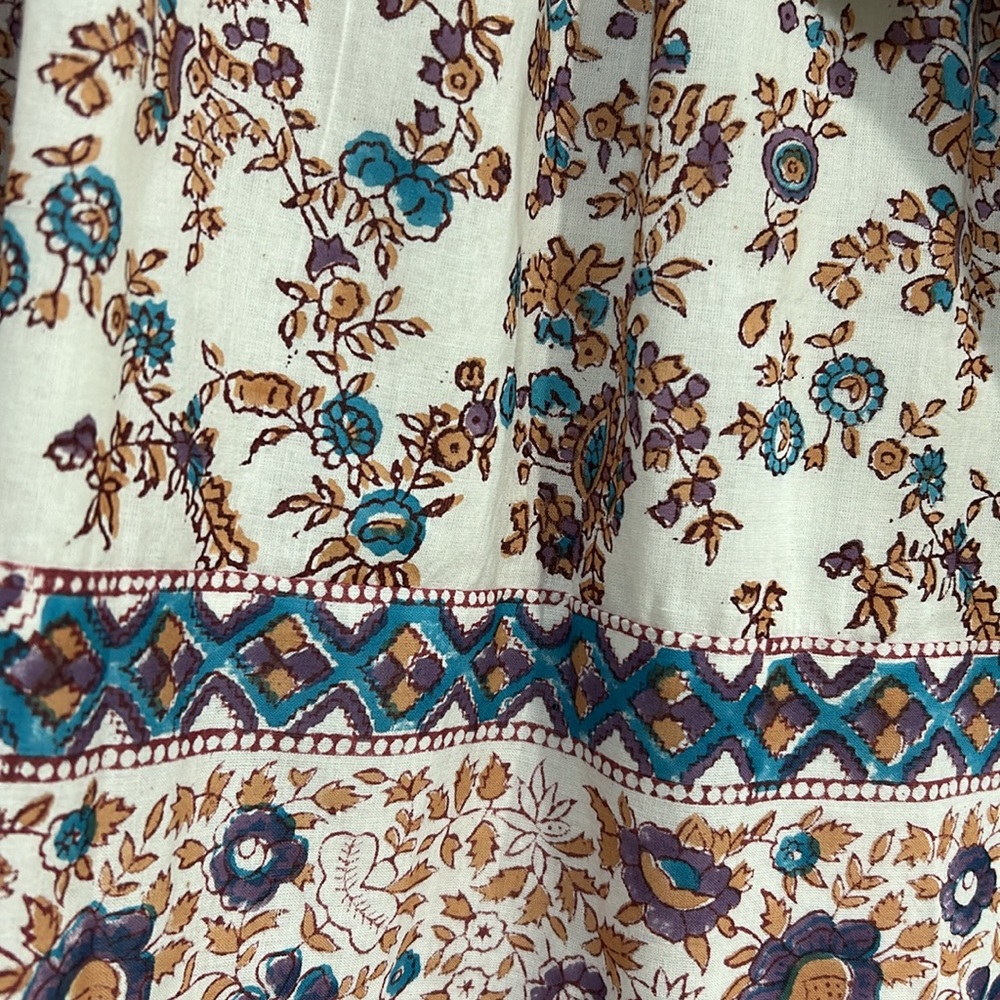 MILLIE WOMENS DAISY TASEL TIE MINI DRESS CREAM FLORAL Sz XL NEW - Picture 4 of 12